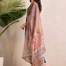 Anouk Women Ethnic Motifs Embroidered Kurta with Trousers & Dupatta image 3