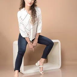 Crimsoune Club Women Mid Rise Skinny Fit Stretchable Jeans-image-80