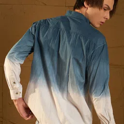 DENNISON Double Pocket Drop Shoulder Oversized Ombre Shirt image 2