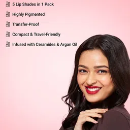 Iba Set Of 5 Liquid Matte Mini Lipstick - 1.2 ml Each image 2