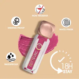 Colors Queen Mattifying Long Lasting & Transfer-Proof Liquid Lipstick 3ml - Magenta 03 image 3