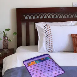 prettyKrafts Set Of 24 Purple & Top Transparent Solid Single Packing Saree Cover Organizer image 2