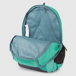 Aristocrat Unisex Turquoise Blue & Charcoal Grey Colourblocked Backpack image 5