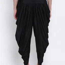 here&now x sanwara Sanwara Men Black Solid Dhoti image 5