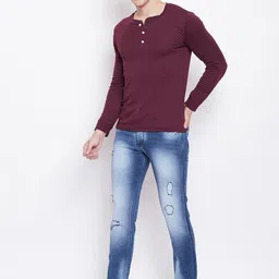 Duke Men Blue Regular Fit Mid-Rise Mildly Distressed Stretchable Jeans image 5