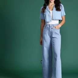 DressBerry Women Wide Leg Stretchable Jeans image 4