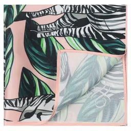 House of Pataudi Zebra Stripes Printed Silk Pocket Squares image 3