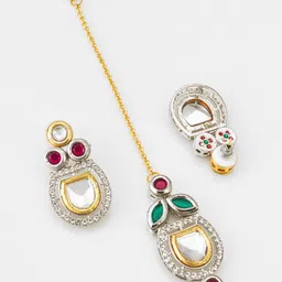 Anouk Kundan-Studded Jewellery Set image 4