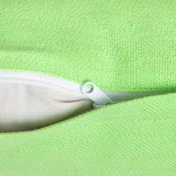 KLOTTHE Green Set of 5 Solid Square Cushion Covers image 5