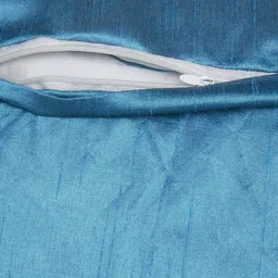 Alina decor Blue & Green Set of 2 Embellished Square Cushion Covers image 4