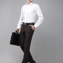 Van Heusen Men Urban Slim Slim Fit Formal Trousers image 4