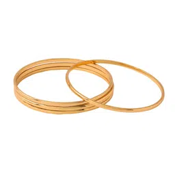 Anouk Women Set of 4 Gold Plated Bangles image 3