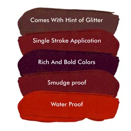 Colors Queen Blast Smudge Proof Glittering Matte Lipstick 4 g - Copper Red 10 image 3