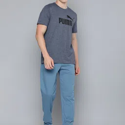 Puma Men Pure Cotton Regular fit Regular Fit Zipper Knitted Jersey Outdoor Track Pants image 3