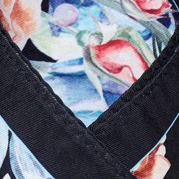 Alvaro Castagnino Black & Blue Printed Pocket Square image 3