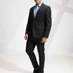 INVICTUS Notched Lapel Collar Single-Breasted Slim Fit 2 Piece Formal Suits image 5