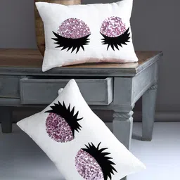 Alina decor Set of 2 Embellished Rectangle Cushion Covers image 1