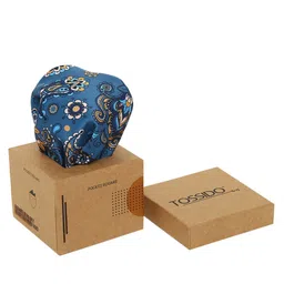 Tossido Men Blue & Yellow Printed Pocket Square image 2