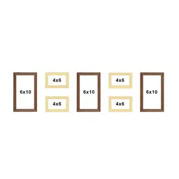 Art Street Set Of 7 Solid Individual Wall Photo Frames image 3