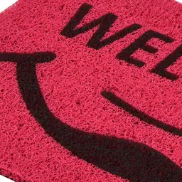 DREAM WEAVERZ Pink & Brown Printed Anti Skid Doormat image 5
