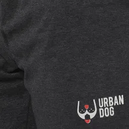 Urban Dog Men Charcoal Grey Solid Regular Fit Sports Shorts image 5