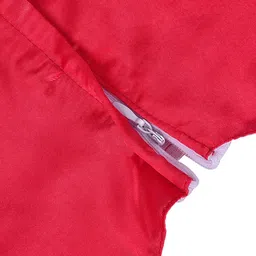 Wish Karo Girls Red & Pink Printed Fit and Flare Dress image 5