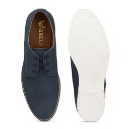 Hirels Men Navy Blue Derbys image 5