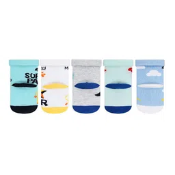 Bonjour Kids Pack Of 5 Assorted Ankle-Length Socks image 3