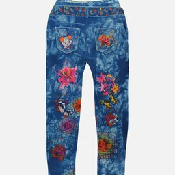 TINY HUG Girls Pack Of 2 Assorted Printed Tights image 4