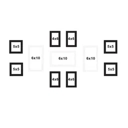 Art Street Set Of 11 Solid Individual Wall Photo Frames image 3