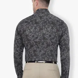 JB STUDIO Men Slim Fit Printed Cotton Formal Shirt image 2