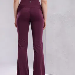 HRX by Hrithik Roshan Women Rapid-Dry Flared Yoga Tights image 3