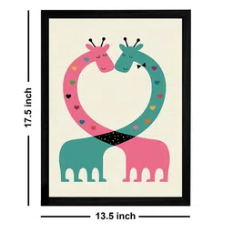 Art Street Multicoloured Wall Art With Wooden Frame image 3