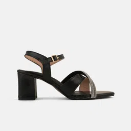 DressBerry Embellished Party Block Heel Sandals image 3