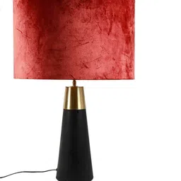 Grated Ginger Rust Textured Dark Rocky Road Bedside Lamp image 4
