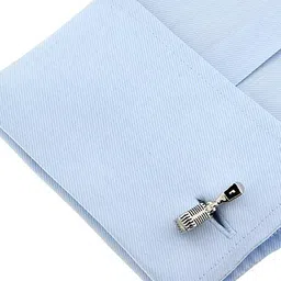 The Tie Hub Silver-Toned Quirky Cufflinks image 2