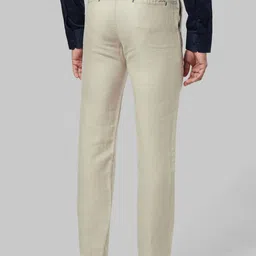 Ethnix by Raymond Men White Tapered Fit Formal Trousers image 5