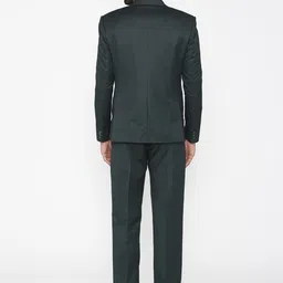 Wintage Men Green Solid Single-Breasted Regular Fit Suit image 4