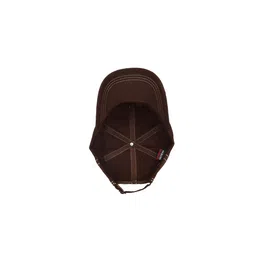 FabSeasons Men Brown Printed Baseball Cap image 3