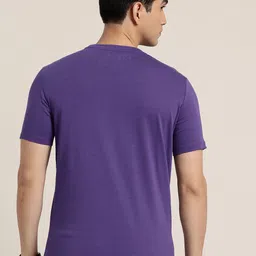 HERE&NOW Pure Cotton Typography Printed T-Shirt image 2