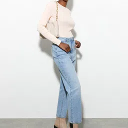 DOROTHY PERKINS Off White Long Sleeve Knitted Top image 2