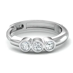 KUBERBOX 18K White Gold Diamond Caprice Nose Ring image 3