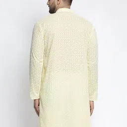 Jompers Men Yellow Printed Kurta image 5