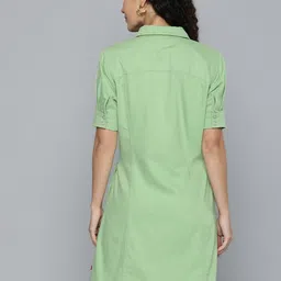 Levis Pure Cotton Solid Above Knee Shirt Dress image 2