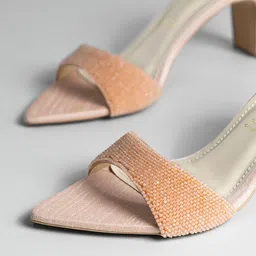 Signature Sole Embellished Party Block Sandals image 4