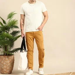 Mast & Harbour Men Tapered Fit Stretchable Jeans image 4