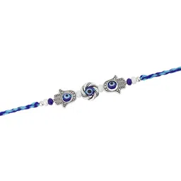 Voylla Hamsa Hand Evil Eye Beaded Thread Rakhi image 5