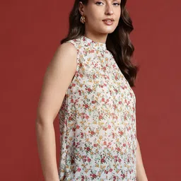 all about you Floral Print Sheer Top image 4