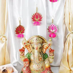 Shubhanjali 4 Pcs Lotus Hangings image 5