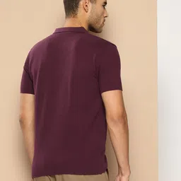 CLAPTON Textured Polo Collar T-shirt image 2